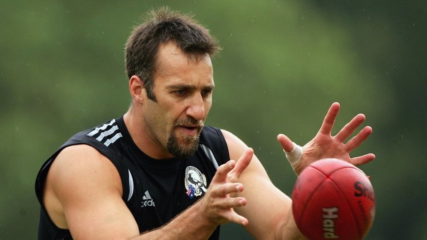 Anthony Rocca at Collingwood training