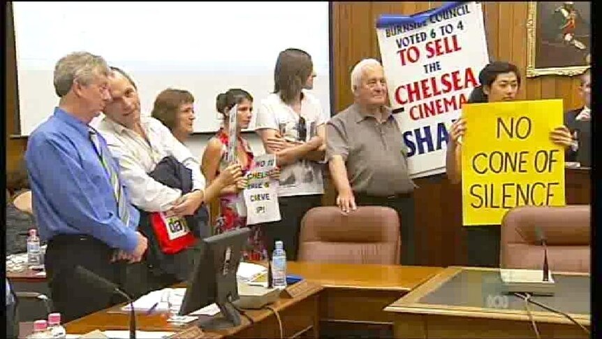 Chelsea Cinema supporters storm council meeting