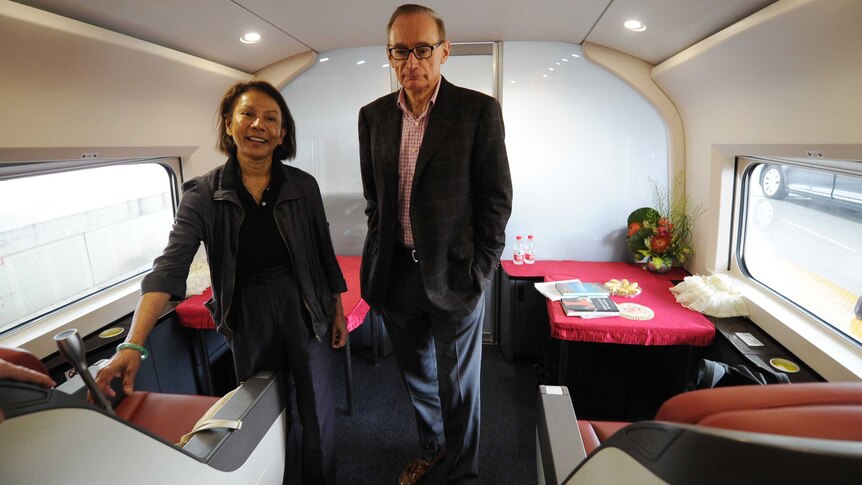 Bob Carr and his wife Helena