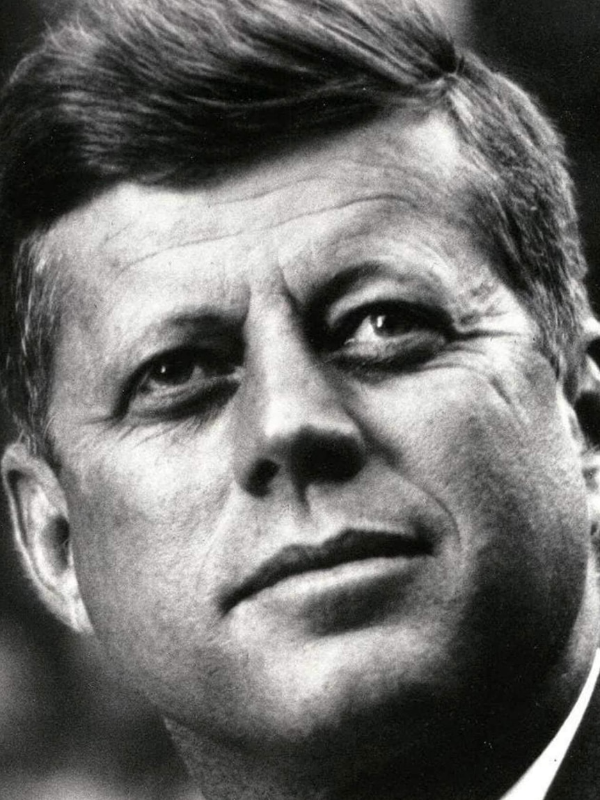 Former US president, John F Kennedy, photographed in 1963.
