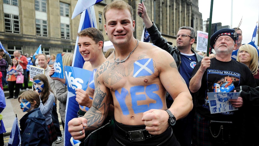 Pro-independence supporters