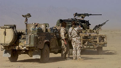 Reinforcements: Mr Beazley says Australia should never have cut its Afghanistan deployment. [File photo]