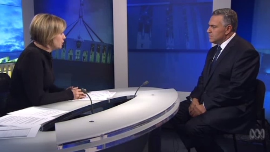 Sarah Ferguson interviews Treasurer Joe Hockey