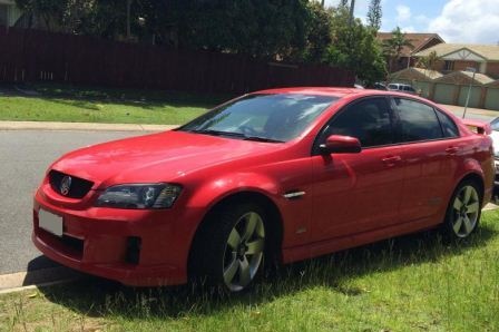 The Holden SS Commodore confiscated by ACT police from the woman's home in Mermaid Waters.