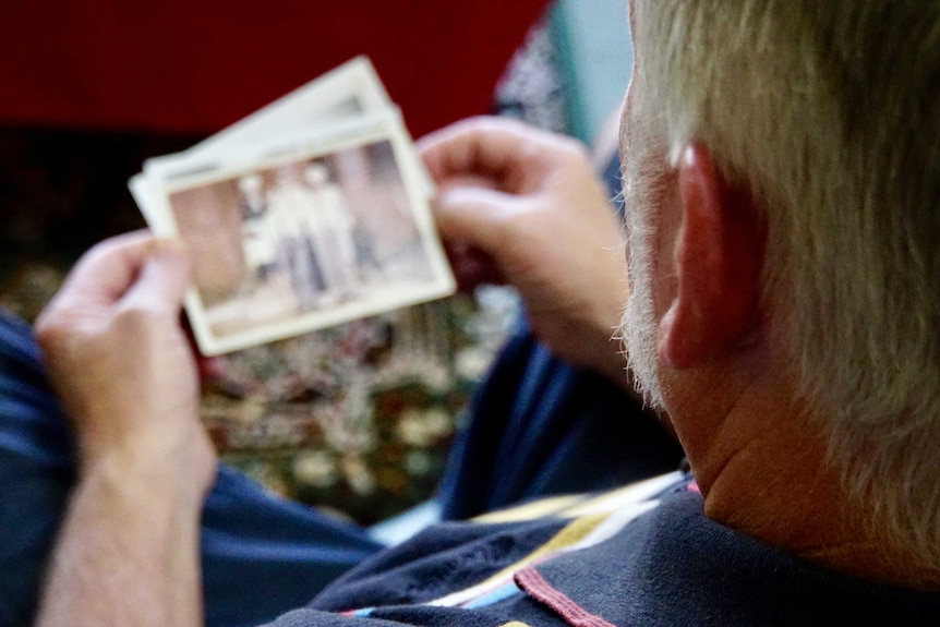 George Fletcher looks at old photos.