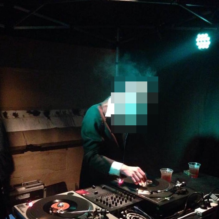 Astro Labe DJing, in a photo from his Facebook page.