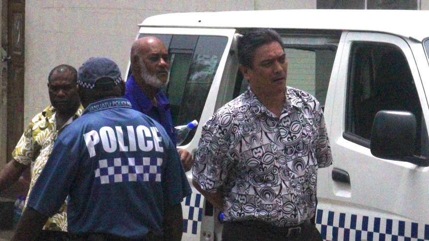 Moana Carcasses leaving Supreme Court for prison