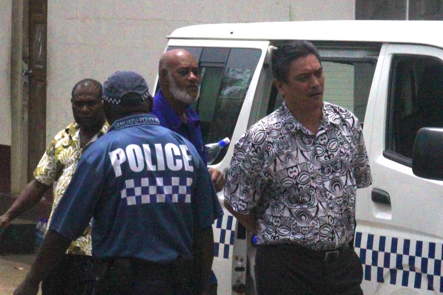 Moana Carcasses leaving Supreme Court for prison