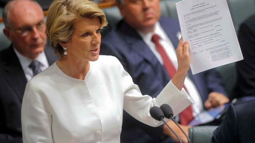 The result of Julie Bishop asking all the questions this week means her quota has increased to just below Tony Abbott's.