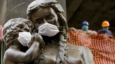 File photo: Statue in Mexico City (AFP)