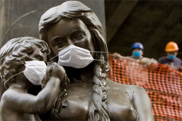 File photo: Statue in Mexico City (AFP)