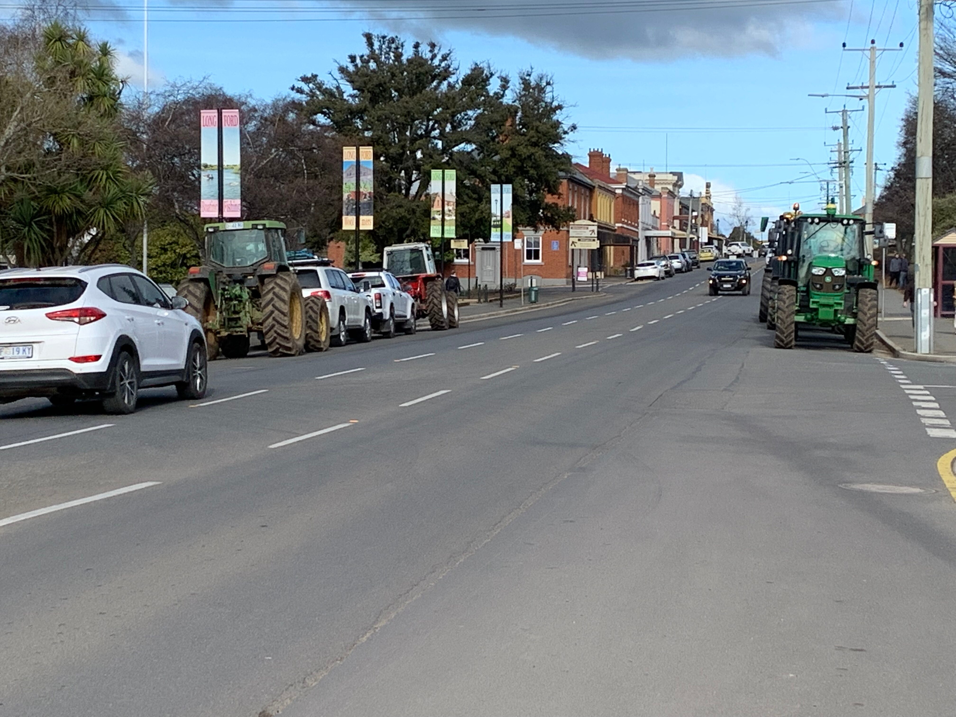 Main street of the Tasmanian town of Longford