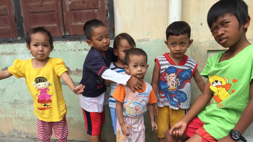 Indonesian orphans with HIV