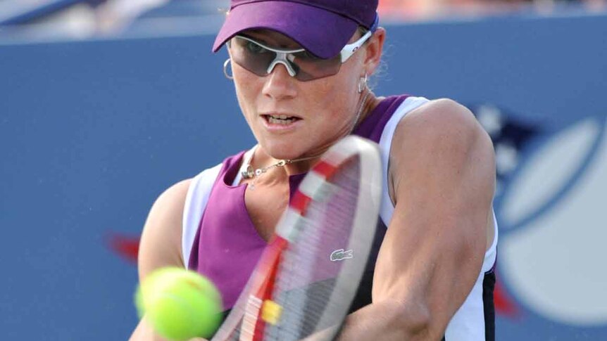 Samantha Stosur was made to work in her 6-3, 6-4 win over California's Coco Vandeweghe.