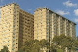 Public housing, or commission flats, in the Melbourne suburb of Flemington.