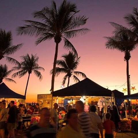 Darwin's Mindil Markets at sunset