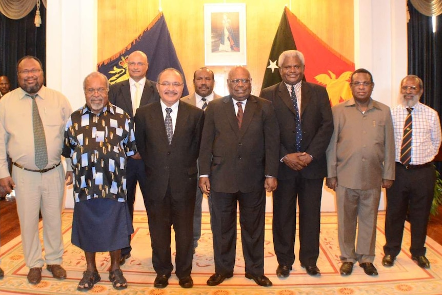 PNG's political leadership gather after swearing-in of transport minister