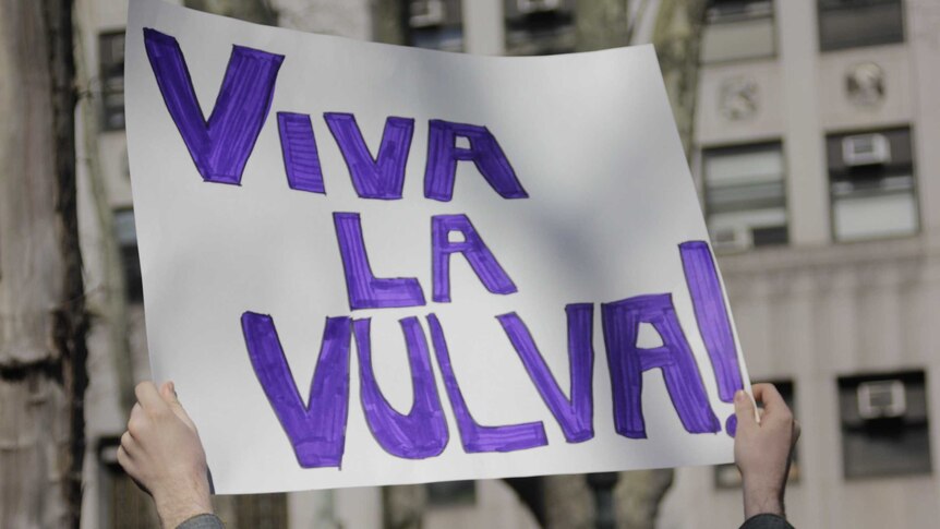 Viva la Vulva sign