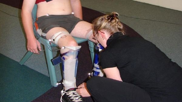 Physiotherapist at work