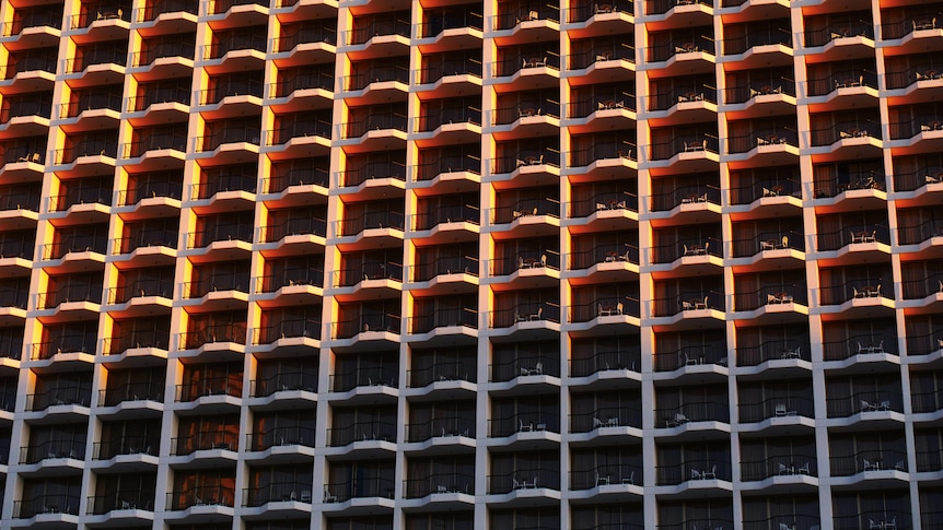 view of building with many balconies