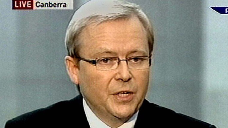 Poll: Kevin Rudd says he is not taking too much notice of the results.