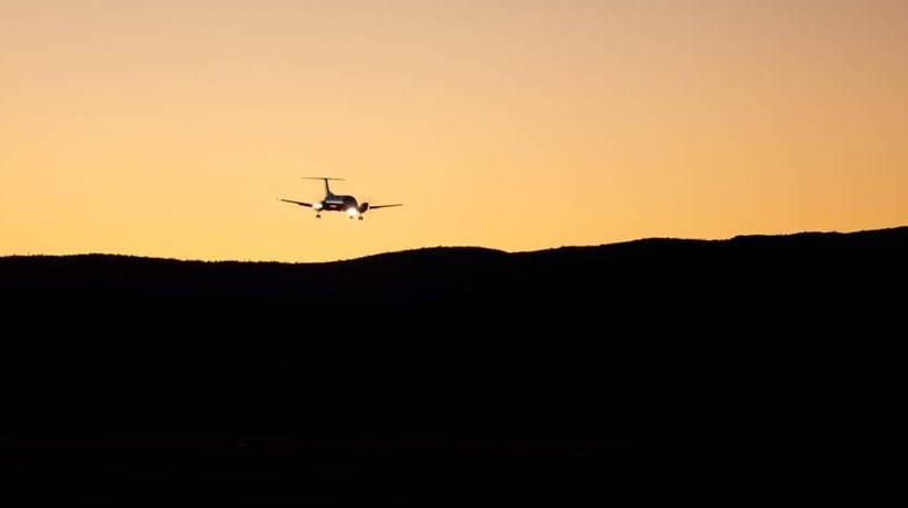 Plane flies into the aircraft graveyard at Alice Springs Airport.