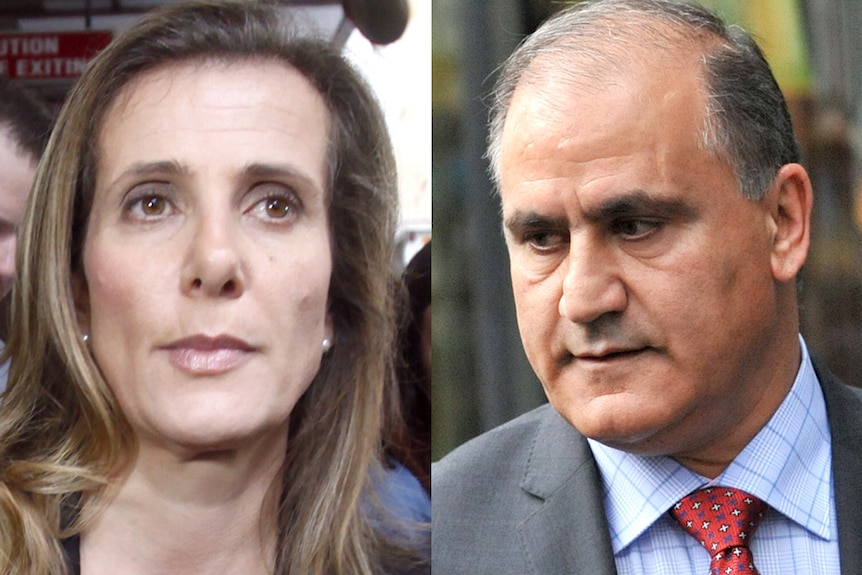 Composite image of Kathy Jackson and Cesar Melhem.