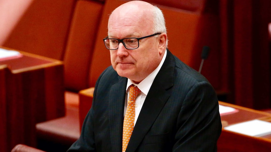 George Brandis addresses the Senate