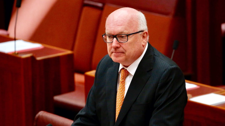 George Brandis addresses the Senate