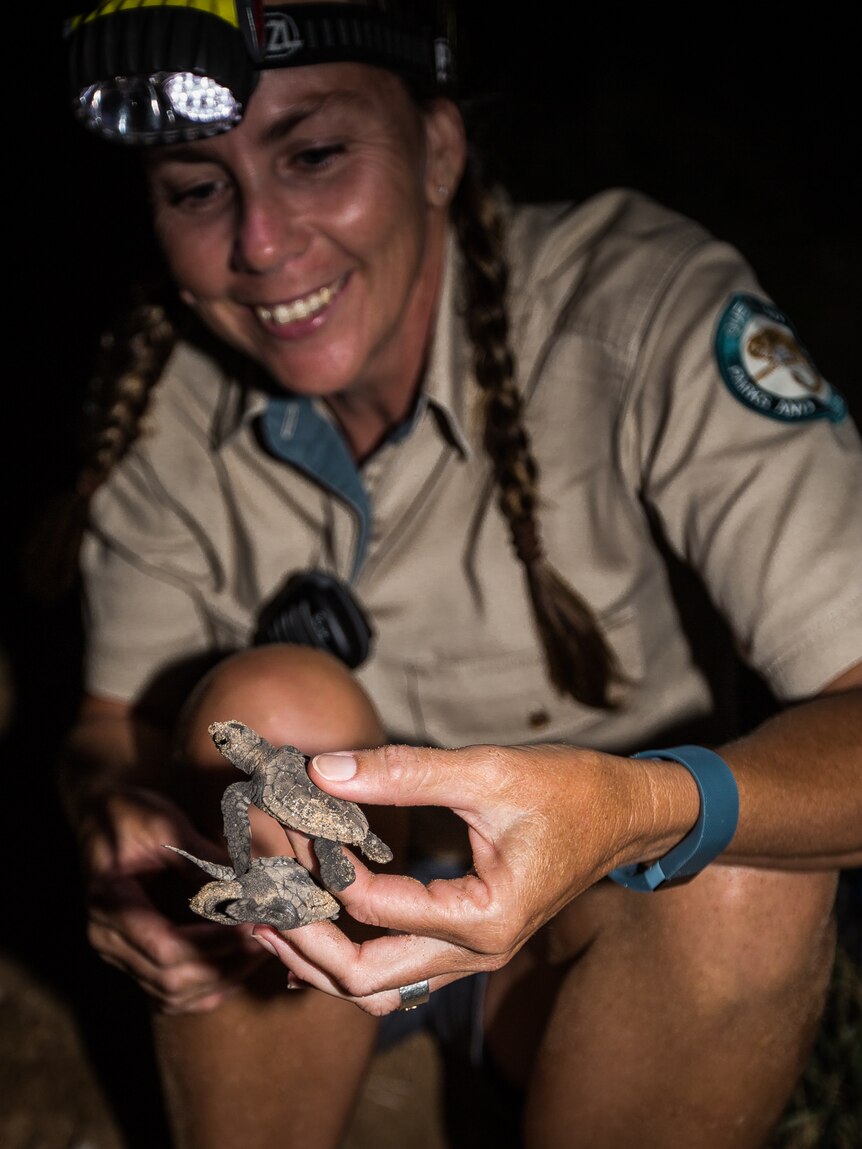 Queensland Parks and Wildlife Ranger-in-Charge at Mon Repos, Cathy Gatley.