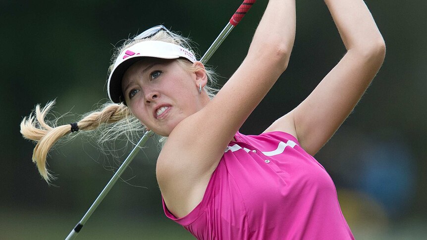 Jessica Korda leads during first round of Australian Ladies Masters