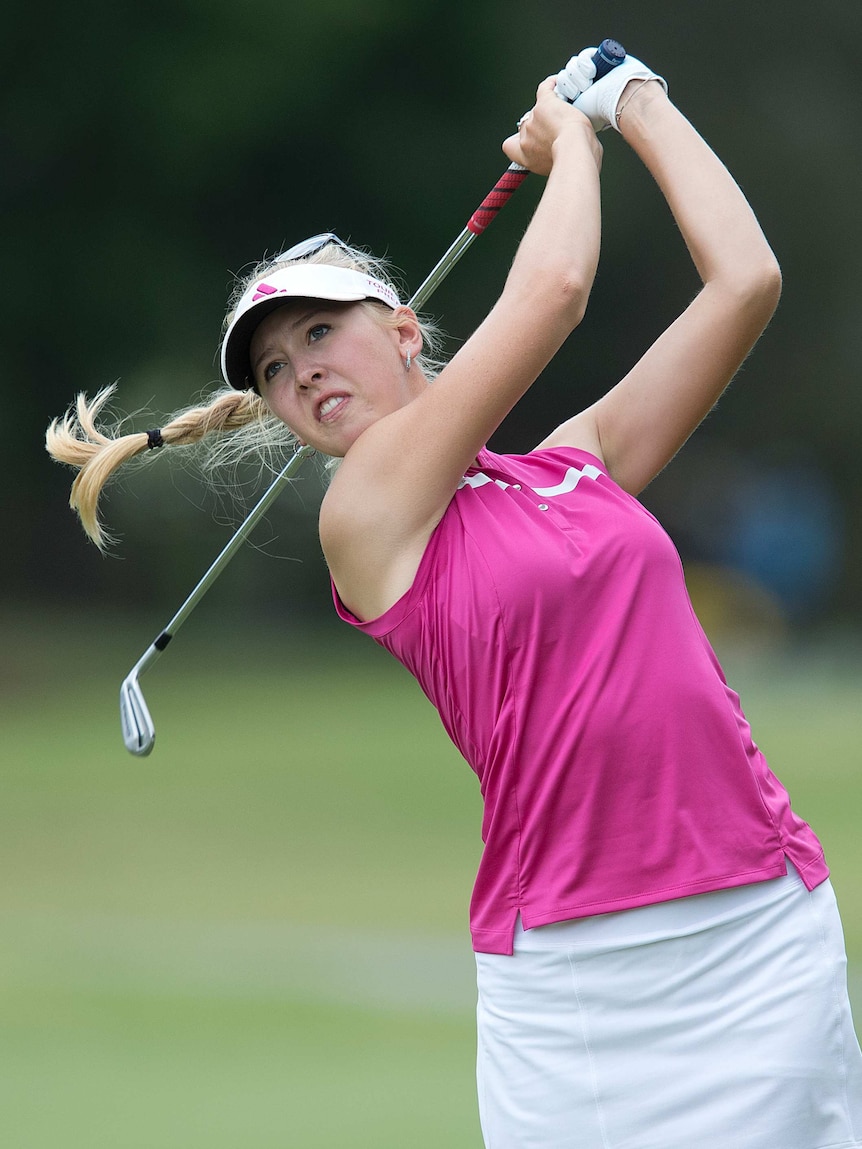 Jessica Korda leads during first round of Australian Ladies Masters
