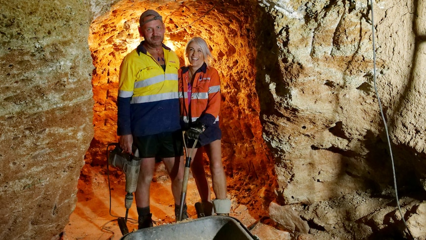 How Gregg and Lynette caught 'gem fever' and spend every winter 12 metres underground