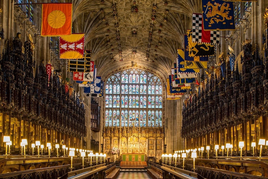 The inside of St George's Chapel.