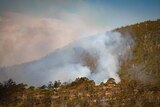 Smoke and fire near Hobart.