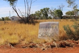 The old Utopia School metal sign out the front of the school