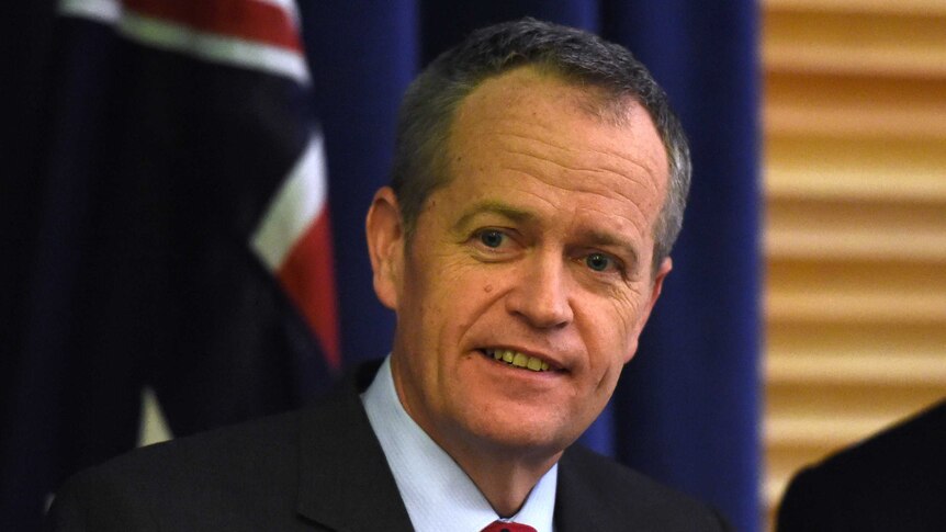 Federal Leader of the Opposition Bill Shorten at a press conference at Parliament House in Canberra.