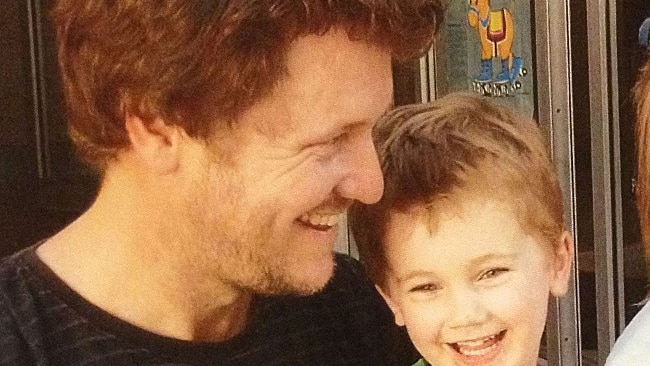 David Janzow with son Luca, whom he later fatally stabbed.