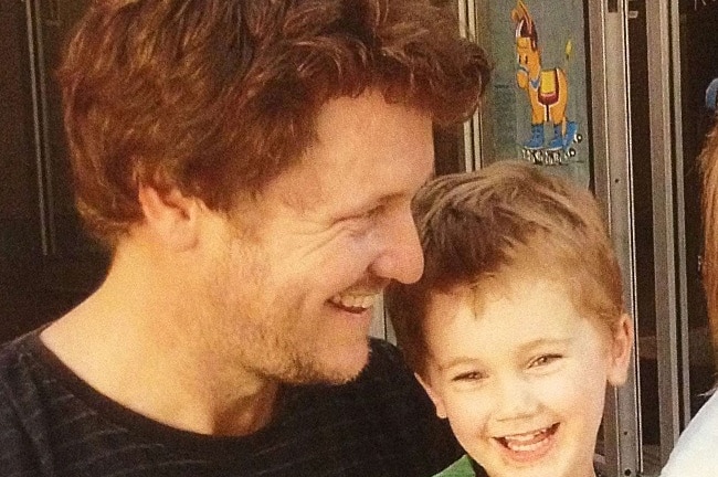 David Janzow with son Luca, whom he later fatally stabbed.