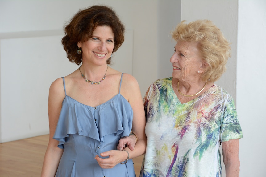 Gayle Kirschenbaum and her mother in a therapy session.