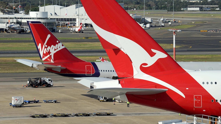 Virgin, Qantas planes