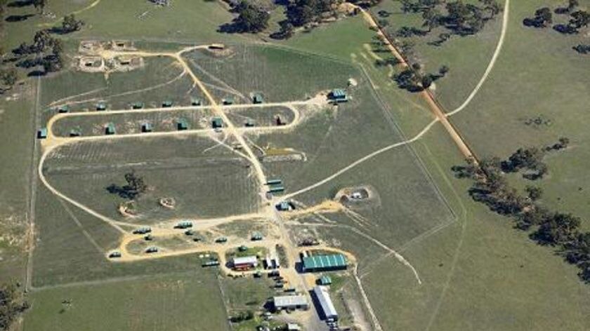 An aerial shot of Howard and Sons pyrotechnics manufacturing facility at Wallerawang, near Lithgow, NSW.