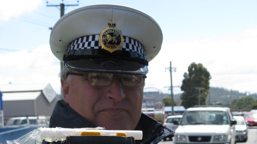 Tasmania police random breath testing device