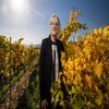 woman standing in vineyard