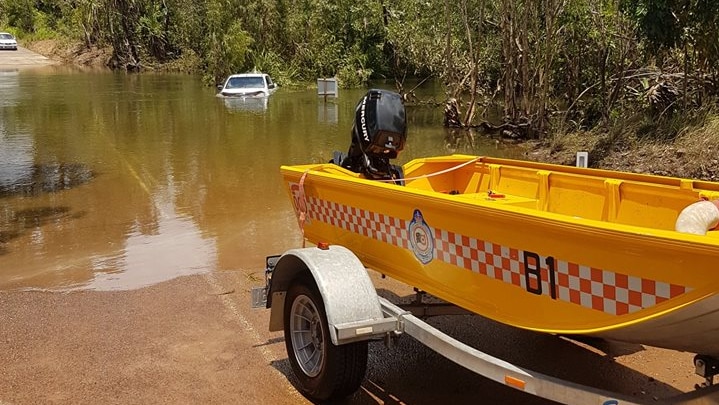 Flood car rescue