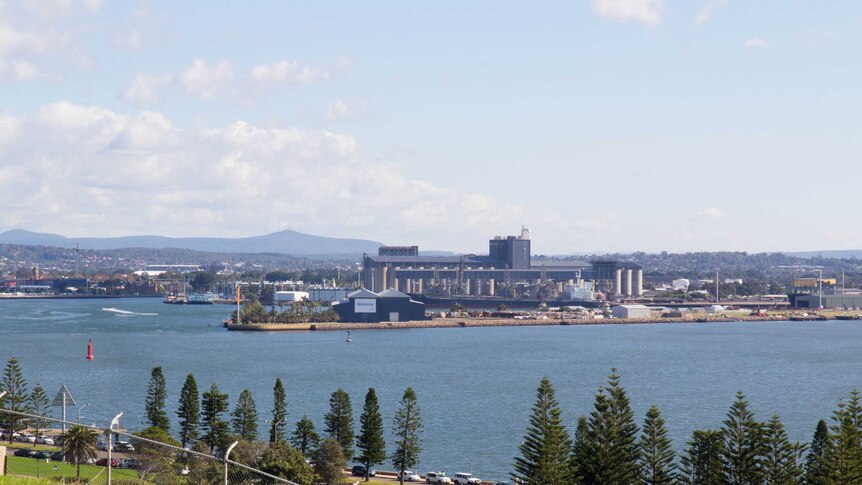 A view over Newcastle Harbour from Fort Scratchley.