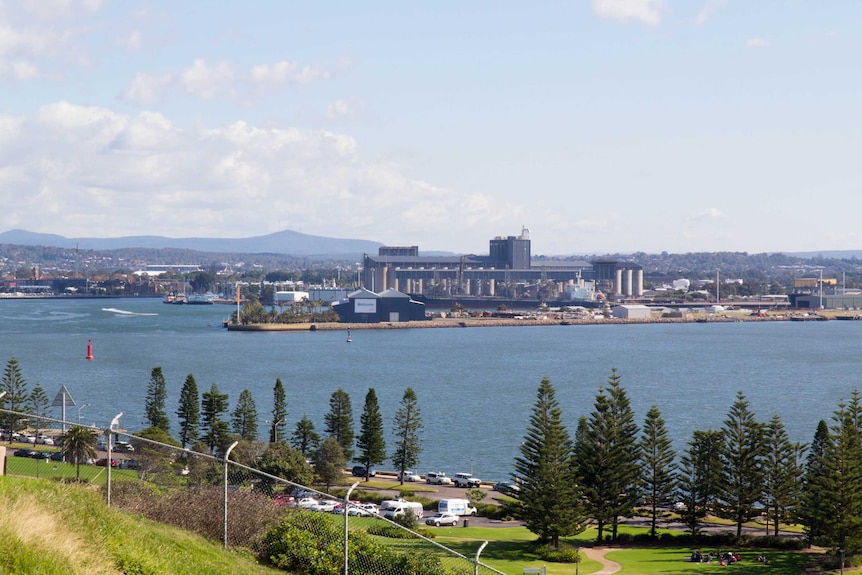 A view over Newcastle Harbour from Fort Scratchley.