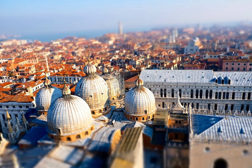 Views of Venice and Basilica San Marco