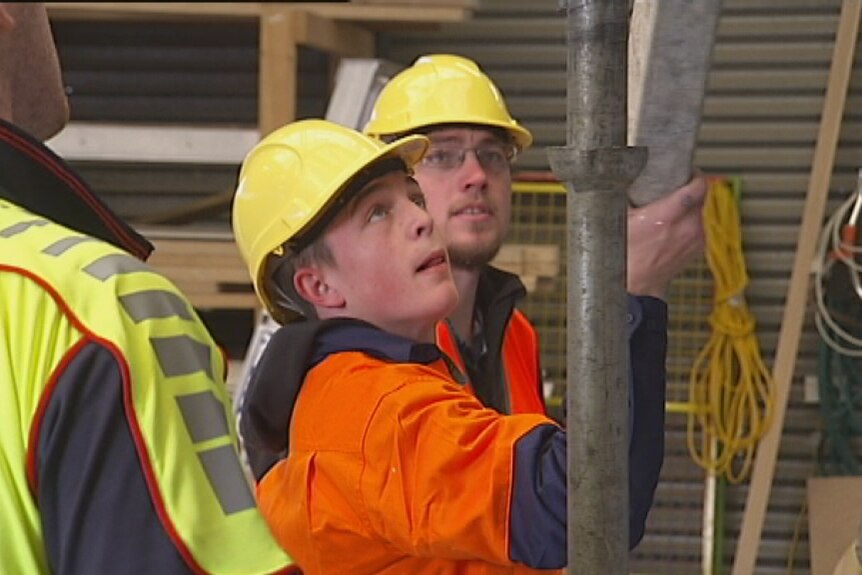 The construction industry says 4,000 jobs have been lost during the downturn and the boom could reveal a skills shortage.