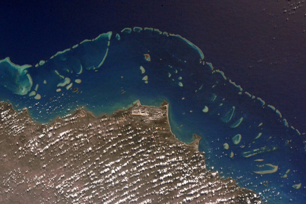 Great Barrier Reef Photos From Space Tweeted By Nasa Astronaut Kjell Lindgren Abc News